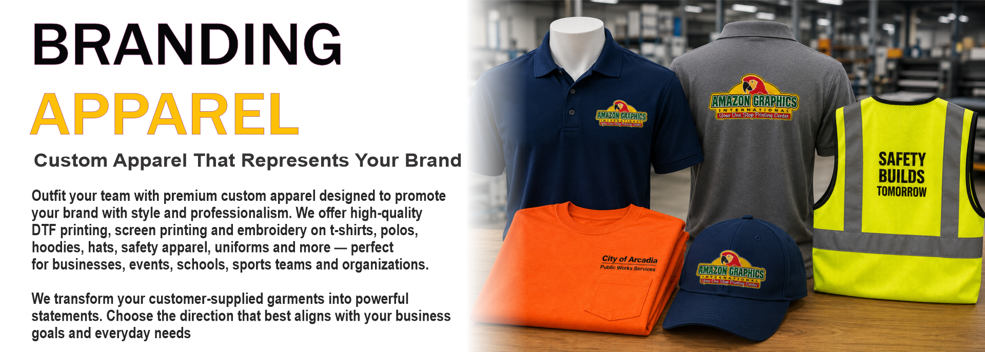1. Branding Apparel website
