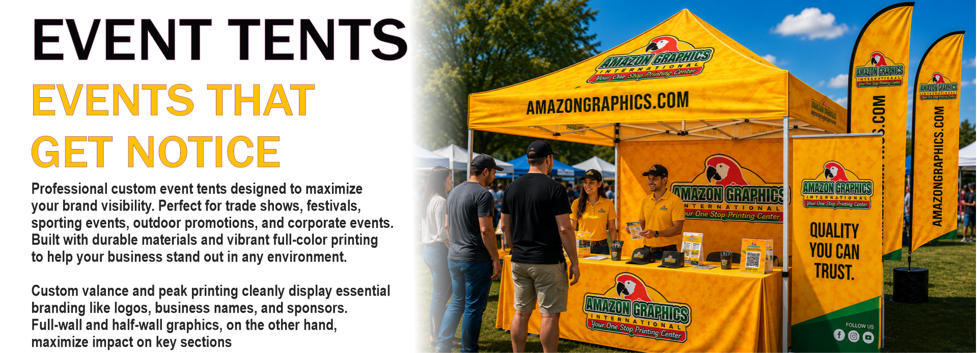 1. Event Tent website